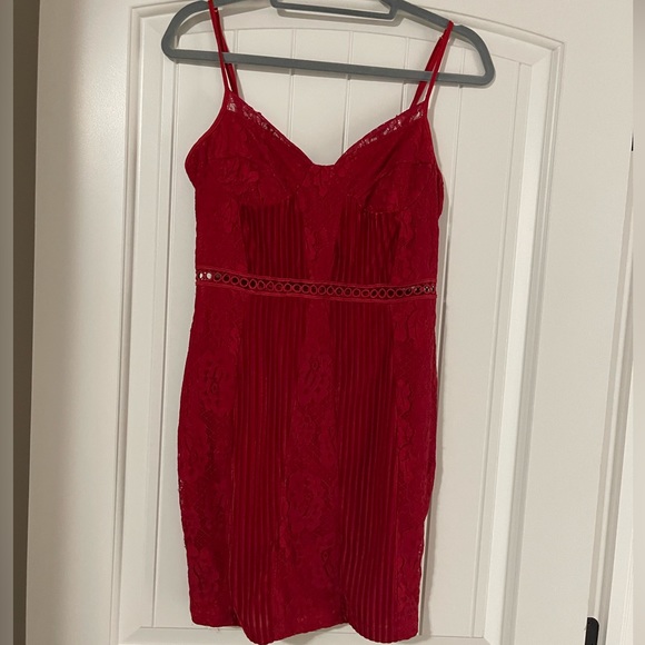 Pretty Little Thing Sexy Red Dress - Picture 1 of 5